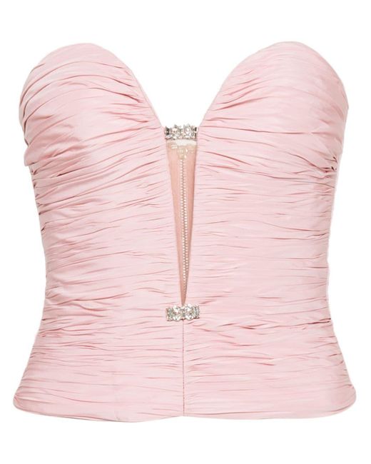 Nafsika Skourti Pink The Bomb Corset-Style Top