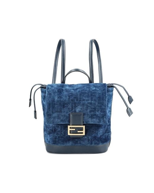 Fendi Blue Backpacks