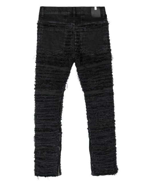 1017 ALYX 9SM Blue Distressed Zipped-ankles Skinny Jeans for men