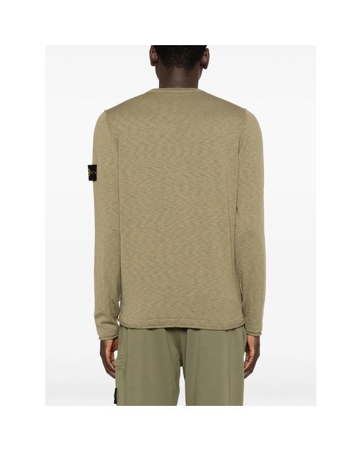 Stone Island Green Sweaters for men