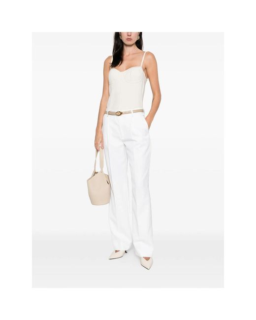 Victoria Beckham White Pants Neutral