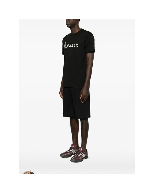 Moncler Black T-Shirts And Vests for men