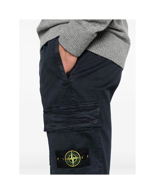 Stone Island Blue Trousers for men