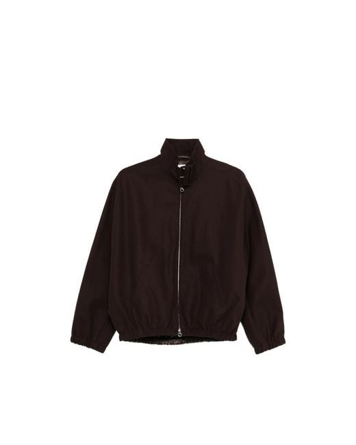 Courreges Black Zip-Up Bomber Jacket for men