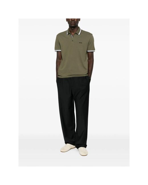 Boss Green Paddy Logo-Embroidered Polo Shirt for men