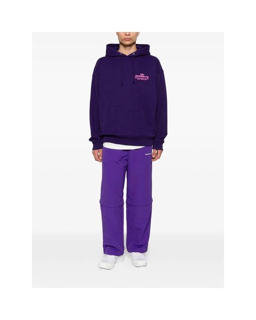 Awake Couture Purple Convertible Drawstring Trousers for men