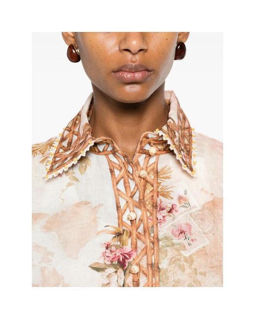 Zimmermann Pink Neutrals Tops