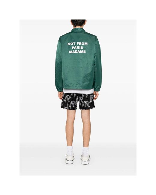 Drole de Monsieur Green La Vest Slogan Lightweight Jacket for men