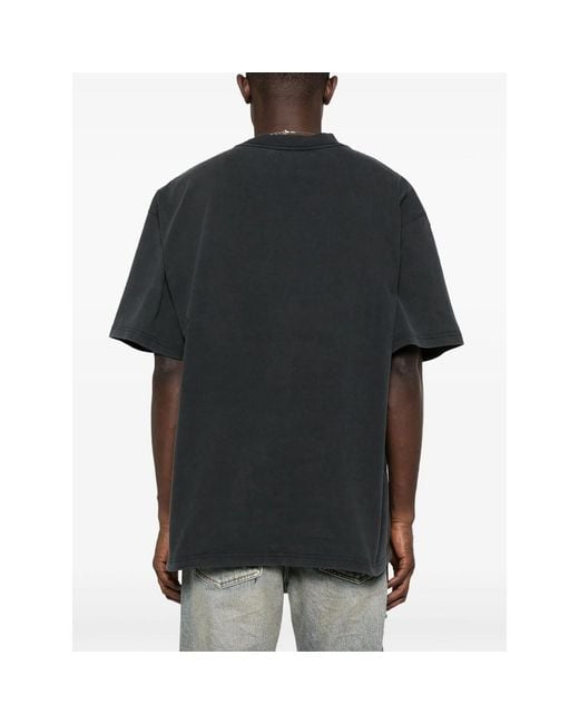 Purple Brand Black Cotton T-Shirt for men