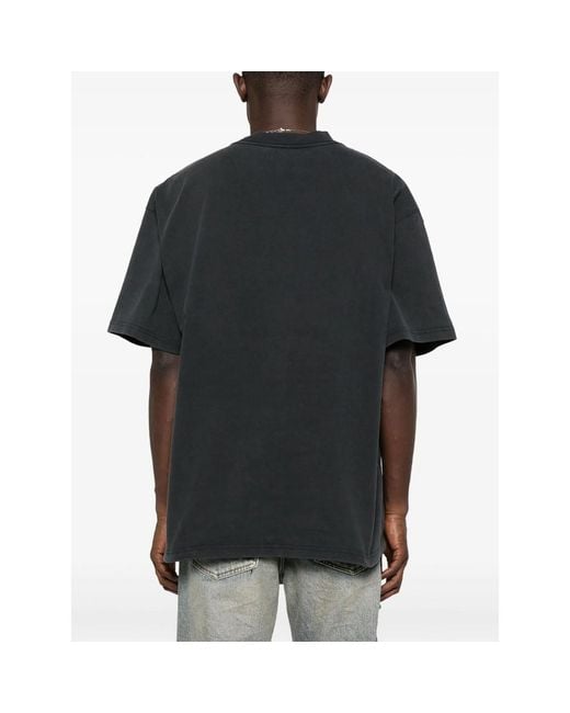 Purple Brand Black Cotton T-Shirt for men