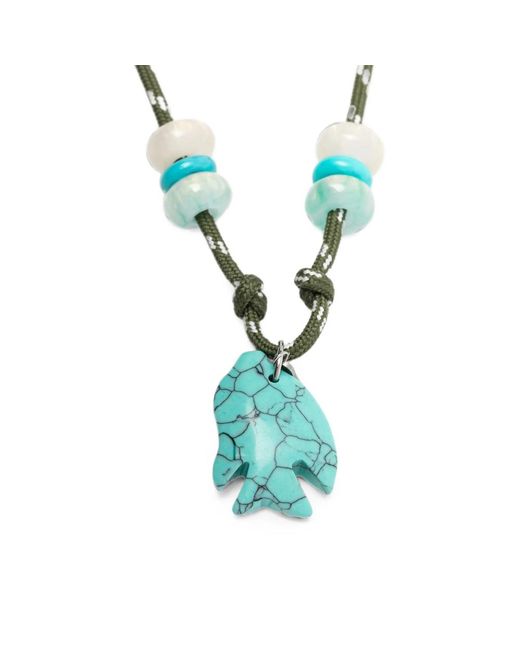 FLOWZE Metallic X Collanine Colorate Fish-Pendant Necklace