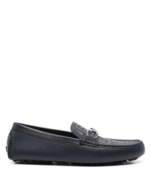 Fendi Blue O'Lock Driving Shoes for men