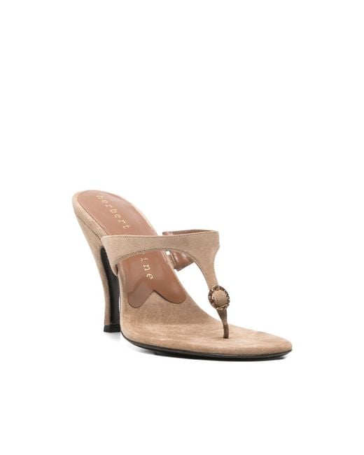Herbert Levine Pink Kiss And Tell Suede Heeled Sandals