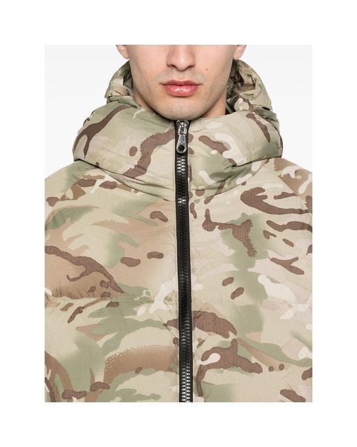 Cole Buxton Natural Camouflage Hooded Jacket for men