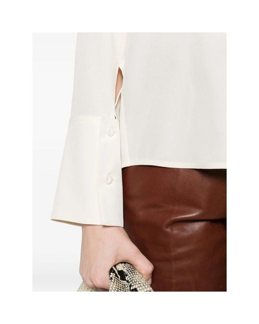 Max Mara White Neutrals Tops