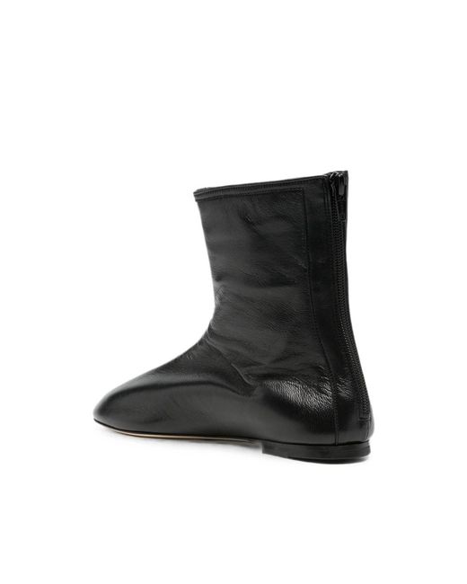 Dear Frances Black Zip-Fastening Ankle Boots