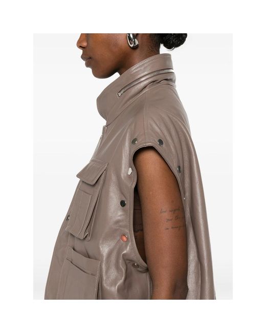 Niccolò Pasqualetti Brown Carico Pocket Hooded Jacket