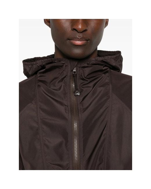 CECILIE BAHNSEN Brown Hooded Drawstring Jacket