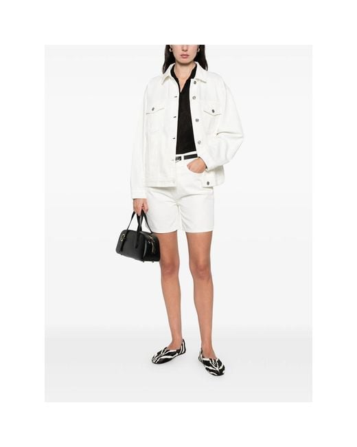 Anine Bing White Outerwears