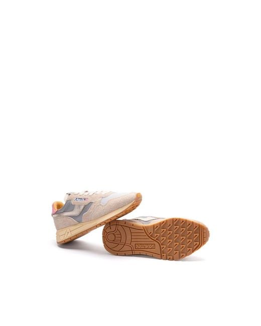 Autry Pink Reelwind Low Reflective Sneakers