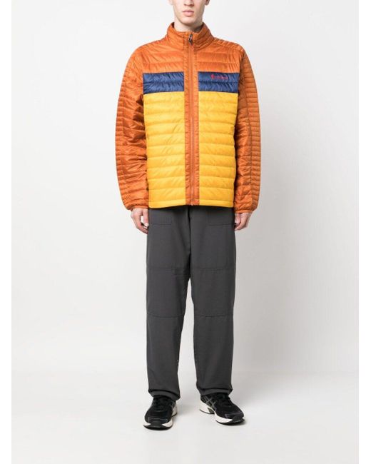 COTOPAXI Orange Long-Sleeve Hooded Jacket for men
