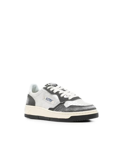 Autry White Medalist Sneakers