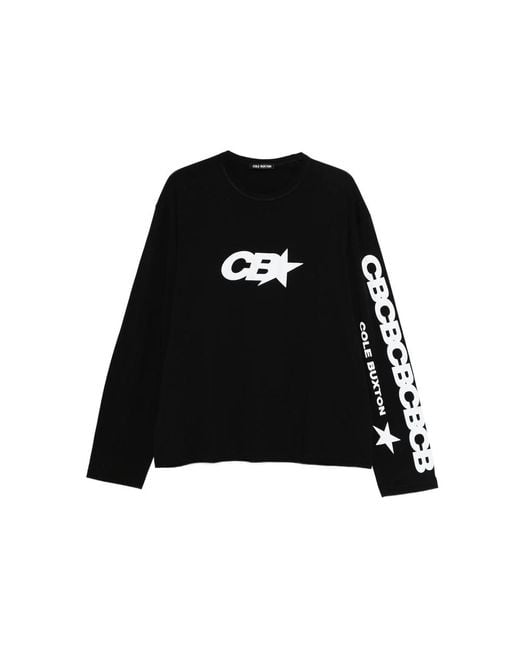 Cole Buxton Black Long-Sleeve T-Shirt for men