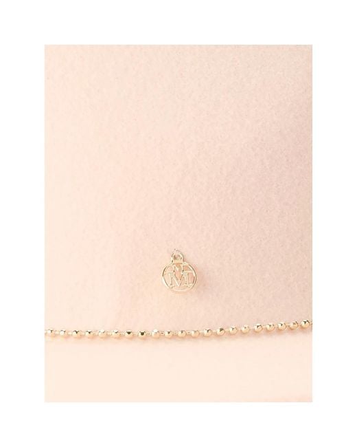 Maison Michel Pink Mimi Chain-Trim Hat
