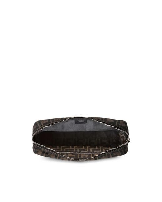 Fendi Black Superlight Ff Zucca Logo Clutch Bag for men