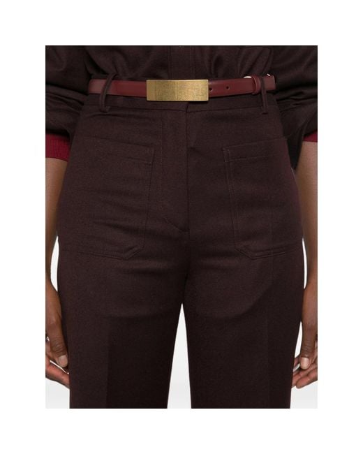 Victoria Beckham Brown Trousers