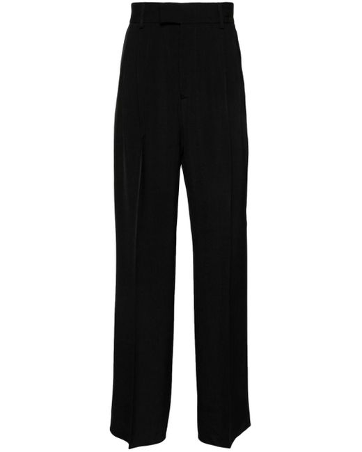 Amiri Black Darted Tapered Trousers for men