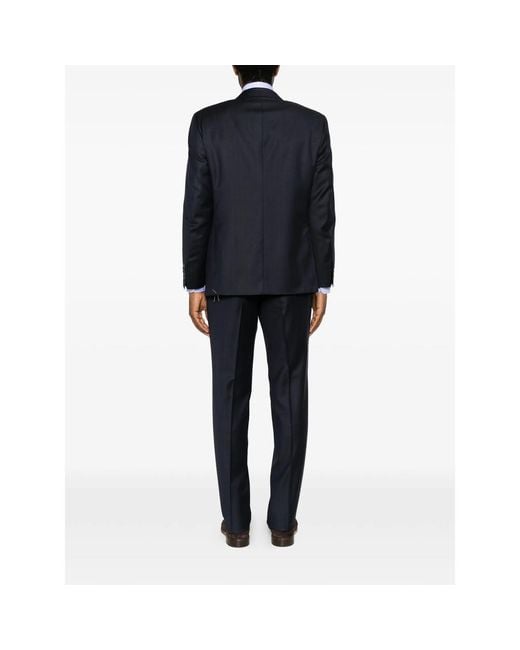 Canali Blue Suit Pinstripe for men