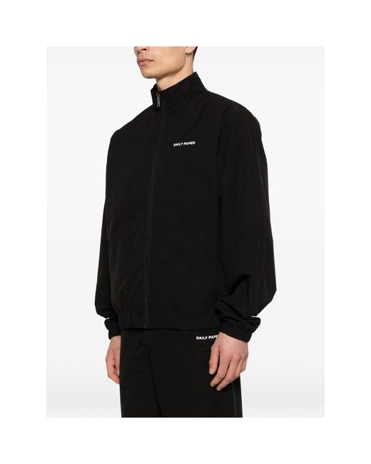 Daily Paper Black Zip Jacket for men