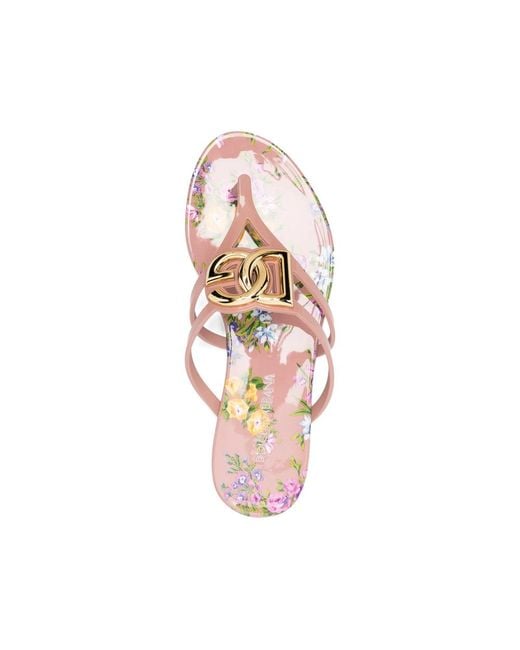 Dolce & Gabbana Pink Flip-Flops & Slides