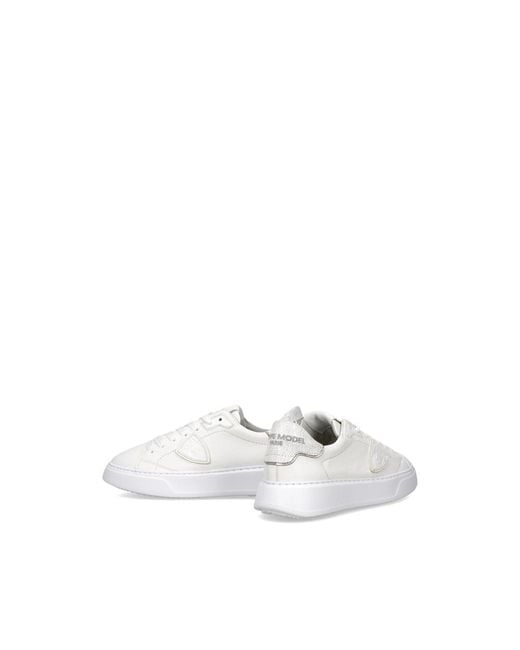 Philippe Model White Sneakers Goatskin