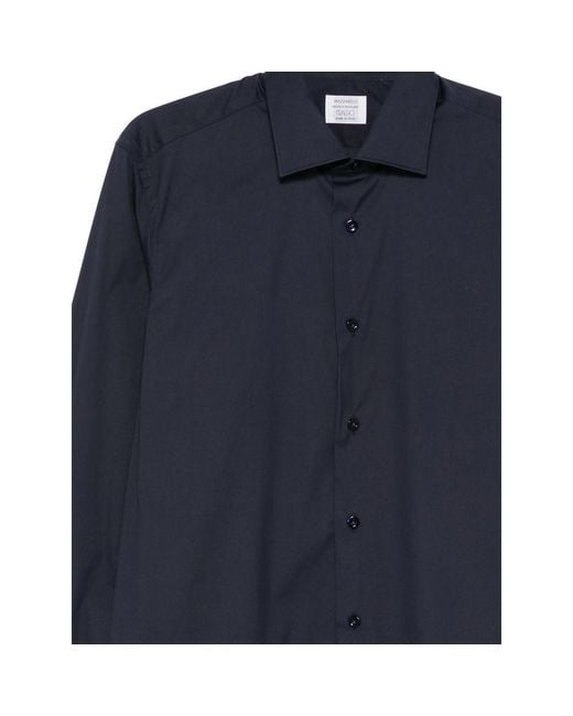 Mazzarelli Blue Long-Sleeves Shirt for men