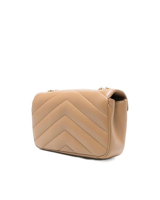 Saint Laurent Natural Shoulder Bags