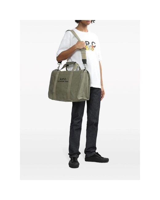 A.P.C. Green Tote Bags for men