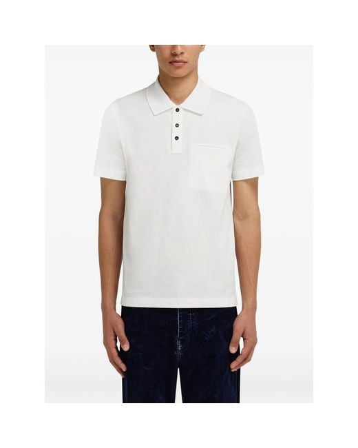 Ferragamo White Polo Shirts for men