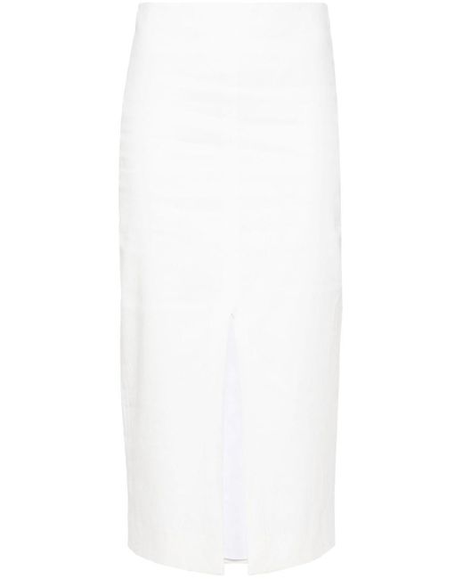 Isabel Marant White Mills Midi Skirt