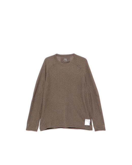Satisfy Brown Fuzzfleece Long-Sleeve T-Shirt for men