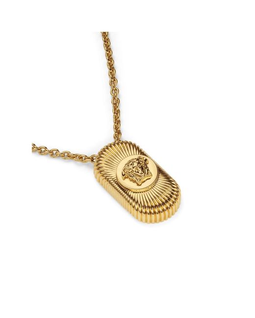 Versace Metallic Necklaces for men