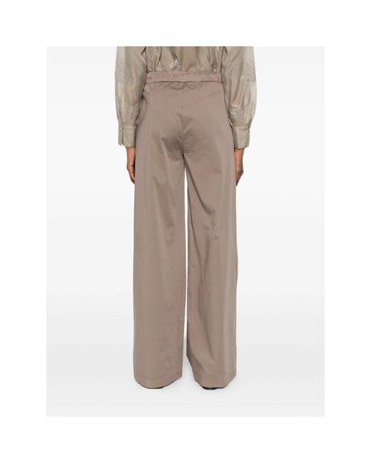 Panicale Brown Drawstring Trousers