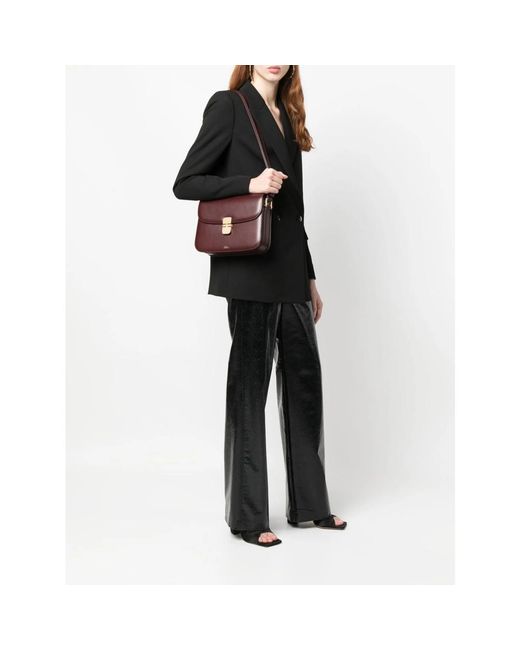 A.P.C. Purple Shoulder Bags