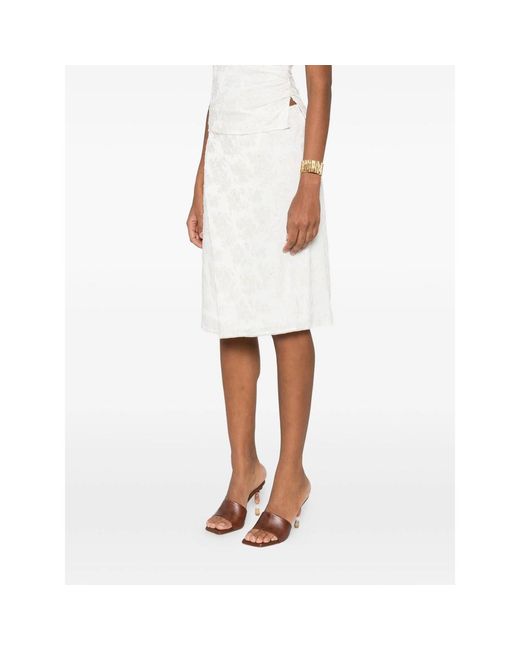 Sir White Blanca Wrap Midi Skirt
