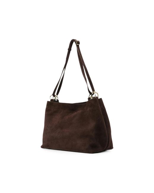 MANU Atelier Black Eterno Ring-Detail Tote Bag
