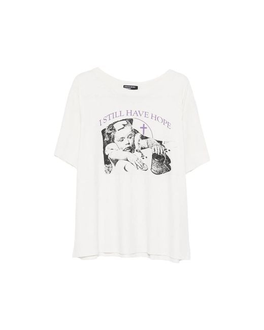 Enfants Riches Deprimes White Graphic Print T-Shirt for men