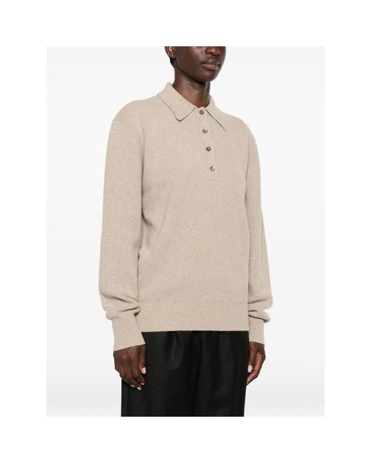 Rohe Natural Button-Fastening Polo-Collar Sweater