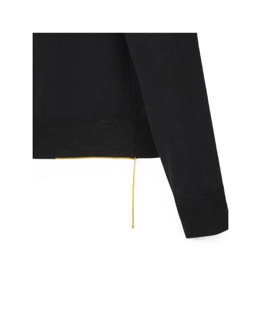 Fendi Black Wool Pullover for men