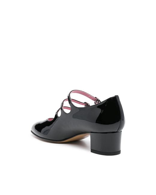 CAREL PARIS Black Kina 40Mm Patent-Leather Pumps